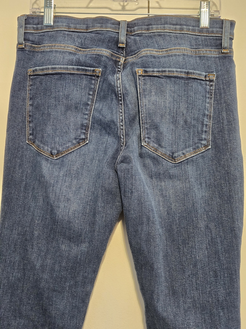 Banana Republic Mid Rise Skinny Jeans Dark Wash Stretch Size 29 - Picture 7 of 7